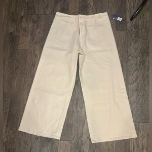 Universal Thread NWT Cream Wide-Leg Sailor Pants Sz 16